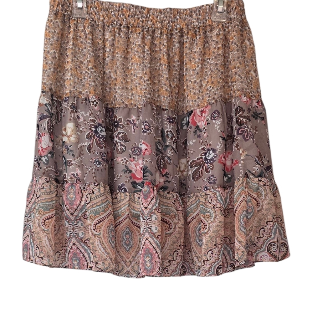 Umgee Tiered Skirt Size L - Picture 2 of 8
